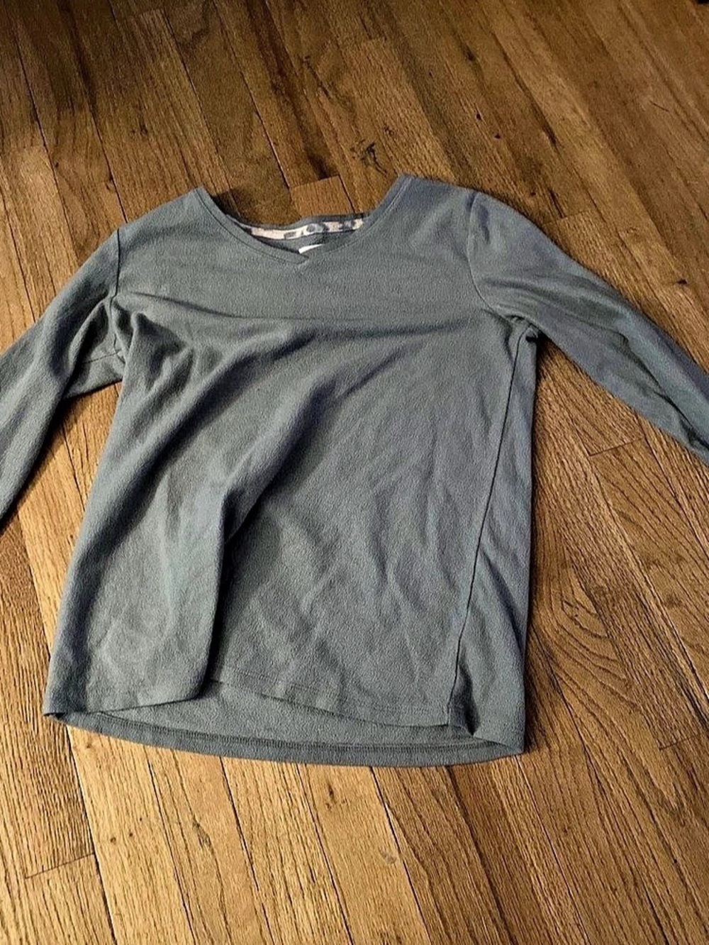 Gray Long Sleeve Top and Bottoms